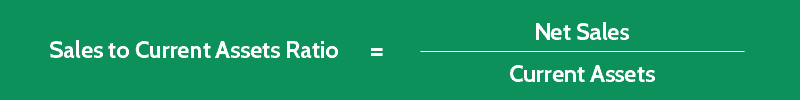 sales to current assets ratio formula