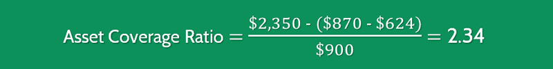 Asset Coverage Ratio Calculation 1