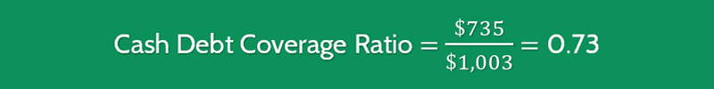 Cash Debt Coverage Ratio Calculation