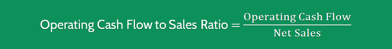 Cash Flow To Sales Ratio Formula