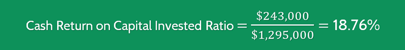 Cash Return on Capital Invested Ratio 6 Cash Return on Capital Invested Ratio Calculation 3