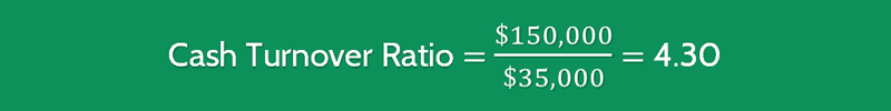 Cash Turnover Ratio Calculation 2