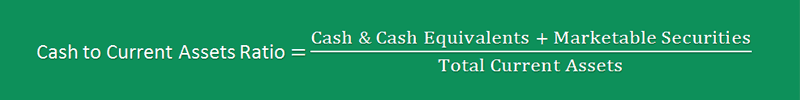 Cash To Current Assets Ratio Formula 1