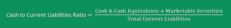 Cash To Current Liabilities Ratio Formula