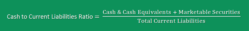 Cash to Current Liabilities Ratio 1 Cash to Current Liabilities Ratio Formula