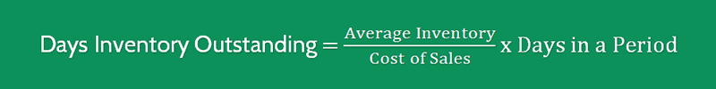 Days Inventory Outstanding Formula