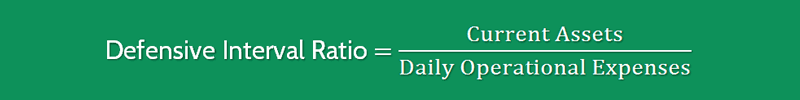 Defensive Interval Ratio Formula 1