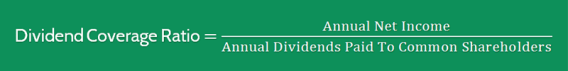 Dividend Coverage Ratio (Updated 2026) 1 Divident Coverage Ratio Formula 1