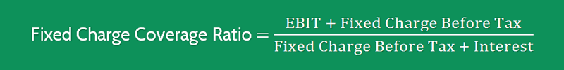 Fixed Charge Coverage Ratio Formula