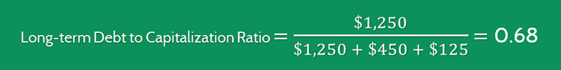 Long Term Debt To Capitalization Ratio Calculation 1