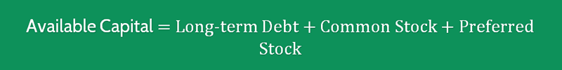 Long term Debt to Capitalization Ratio Formula 2