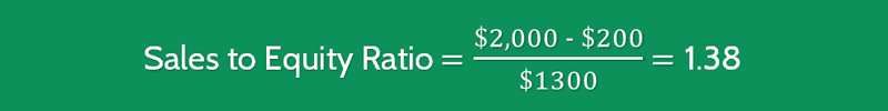 Sales To Equity Ratio Calculations