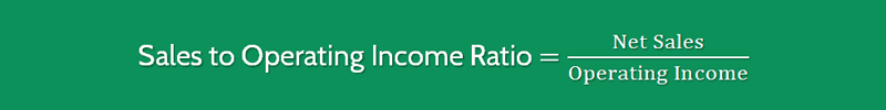 Sales to Operating Income Ratio Formula 1