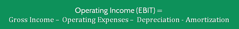 Sales To Operating Income Ratio Formula 2