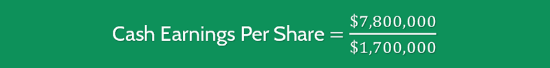 Cash Earning Per Share Calculation 1