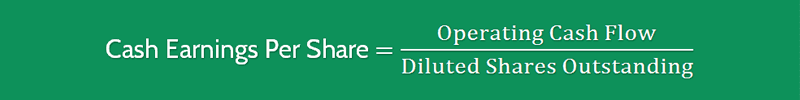 Cash Earning Per Share Formula 1