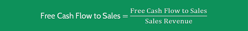 Free Cash Flow to Sales Ratio 1 Free Cash Flow to Sales Ratio Formula 1