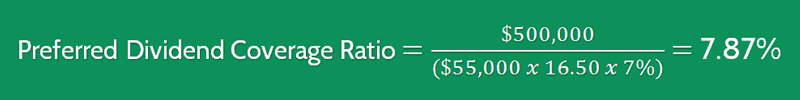 Preferred Dividend Coverage Ratio Calculation